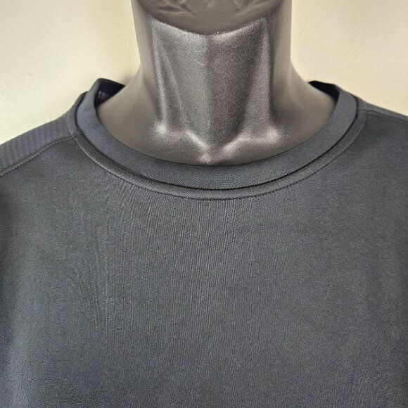 All In Motion Mens Black Long-Sleeve Crewneck Sweatshirt Size Medium Casual - Picture 3 of 10